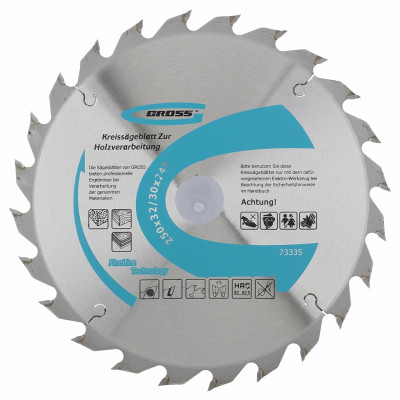 Пильный диск по дереву GROSS 250 x 32/30 x 24Т 73335 Пильный диск по дереву GROSS 250 x 32/30 x 24Т 73335