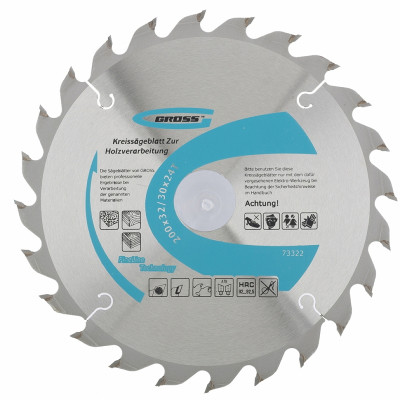 Пильный диск по дереву GROSS 210 x 32/30 x 24Т 73326 Пильный диск по дереву GROSS 210 x 32/30 x 24Т 73326