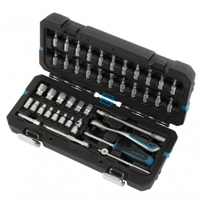 Набор инструментов 42 предмета, 120 зубьев, CrV, 1/4" GROSS 14146