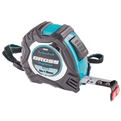 Рулетка Magnetisch 3 м х 16 мм, зацеп с магнитом GROSS 32570